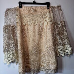 Elegant Lace Blouse in Cream